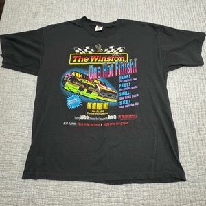 Vintage NASCAR Single Stitch Graphic Tee 93 Winston Cup Charlotte Motor Speedway